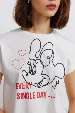 Springfield Camiseta manga corta disney^Mujer Camisetas