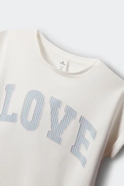 Springfield Kids Camiseta manga corta love ni&ntilde;a^Niños Camisetas