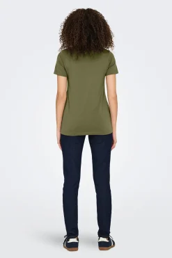 JDY Camiseta manga corta lurex^Mujer Camisetas