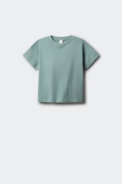 Springfield Kids Camiseta manga corta tachas niña^Niños Camisetas