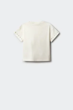 Springfield Kids Camiseta manga corta tachas ni&ntilde;a^Niños Camisetas