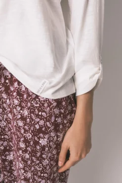 Women'secret Camiseta manga larga 100% algod&oacute;n blanca^Mujer Pijamas