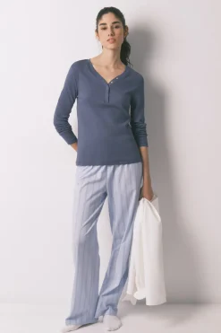 Women'secret Camiseta manga larga algod&oacute;n canal&eacute;^Mujer Pijamas