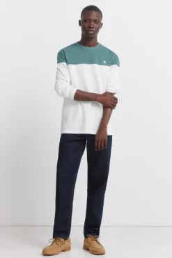 Springfield Camiseta manga larga bloque color^Hombre Camisetas