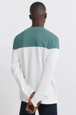 Springfield Camiseta manga larga bloque color^Hombre Camisetas