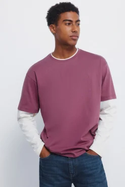 Springfield Camiseta manga larga doble^Hombre Camisetas