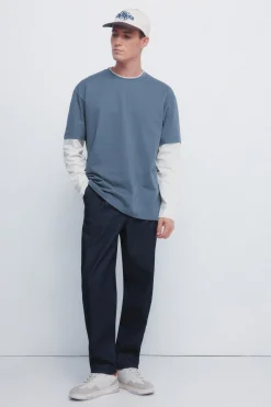 Springfield Camiseta manga larga doble^Hombre Camisetas