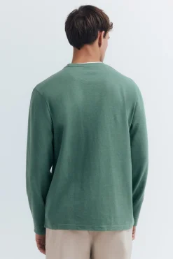 Springfield Camiseta manga larga doble melange^Hombre Camisetas