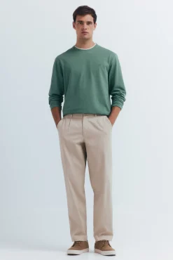 Springfield Camiseta manga larga doble melange^Hombre Camisetas