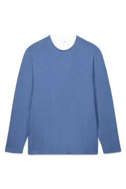 Springfield Camiseta manga larga doble melange^Hombre Camisetas