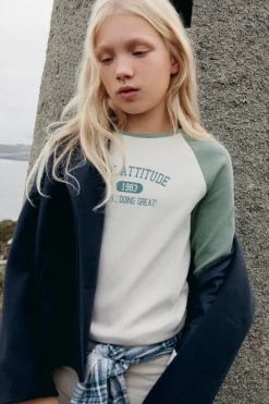 Springfield Kids Camiseta manga larga rib niña^Niños Camisetas