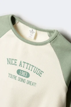 Springfield Kids Camiseta manga larga rib ni&ntilde;a^Niños Camisetas