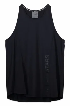 Dash and Stars Camiseta microfibra halter negra^Mujer Deporte