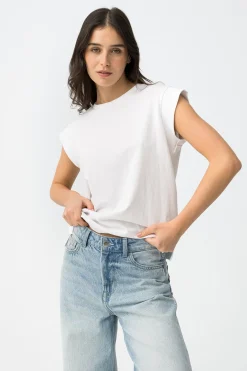 Tiffosi Camiseta minimalista^Mujer Camisetas
