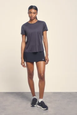 Dash and Stars Camiseta negra ultraligera^Mujer Deporte