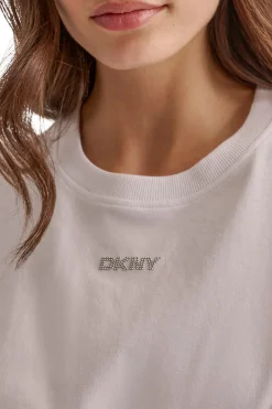DKNY Camiseta nudo^Mujer Camisetas
