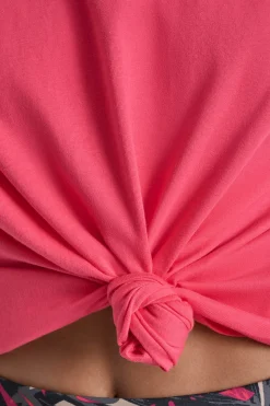 DKNY Camiseta nudo^Mujer Camisetas