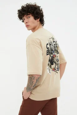 Trendyol Camiseta oversize manga corta^Hombre Camisetas