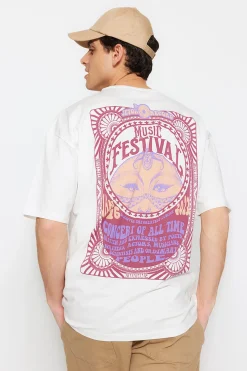 Trendyol Camiseta oversize manga corta^Hombre Camisetas