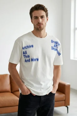 Trendyol Camiseta oversize manga corta^Hombre Camisetas