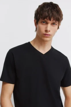 Springfield Camiseta pico lycra slim fit^Hombre Camisetas