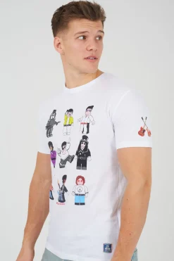 Brave Soul Camiseta piezas de lego manga corta^Hombre Camisetas