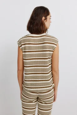 Springfield Camiseta punto rayas^Mujer Camisetas|Total Look