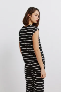 Springfield Camiseta punto rayas^Mujer Camisetas|Total Look