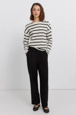 Springfield Camiseta rayas botones hombro^Mujer Camisetas