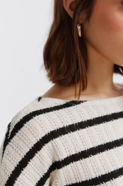 Springfield Camiseta rayas botones hombro^Mujer Camisetas