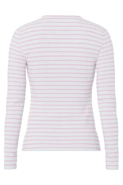 Pieces Camiseta rayas manga larga^Mujer Camisetas