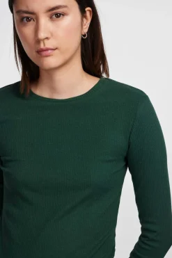 Pieces Camiseta rayas manga larga^Mujer Camisetas