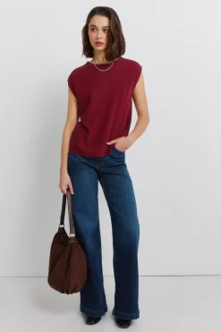 Springfield Camiseta recta b&aacute;sica lisa^Mujer Camisetas