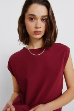 Springfield Camiseta recta b&aacute;sica lisa^Mujer Camisetas