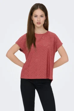 Only Camiseta regular fit manga corta^Mujer Camisetas