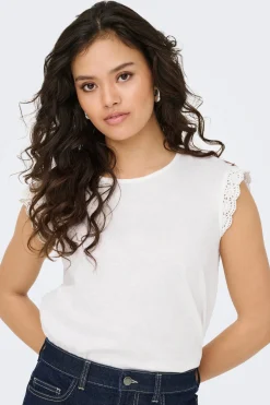 JDY Camiseta sin mangas encaje^Mujer Camisetas