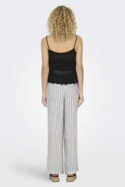 Only Camiseta tirantes crochet^Mujer Camisetas