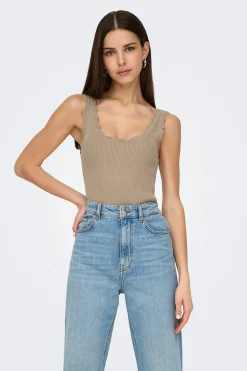 JDY Camiseta tirantes punto^Mujer Camisetas