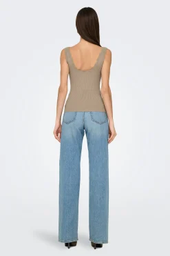 JDY Camiseta tirantes punto^Mujer Camisetas