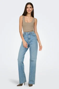 JDY Camiseta tirantes punto^Mujer Camisetas