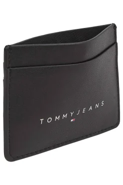 Tommy Jeans Cartera negra con logo bordado^Hombre Carteras