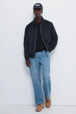 Springfield Cazadora acolchada efecto ante^Hombre Cazadoras