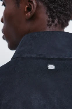 Springfield Cazadora acolchada efecto ante^Hombre Cazadoras