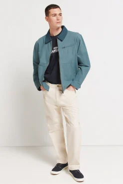 Springfield Cazadora algod&oacute;n lavada contraste^Hombre Cazadoras