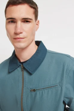 Springfield Cazadora algod&oacute;n lavada contraste^Hombre Cazadoras