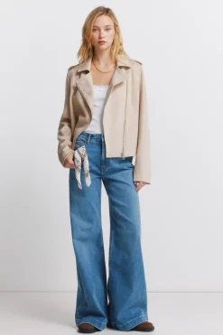 Springfield Cazadora antelina hombros trabillas^Mujer Chaquetas