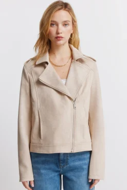 Springfield Cazadora antelina hombros trabillas^Mujer Chaquetas