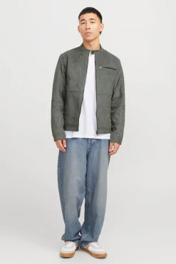 Jack & Jones Cazadora biker antelina^Hombre Cazadoras