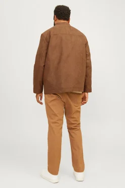 Jack & Jones PLUS Cazadora biker efecto ante^Hombre Cazadoras