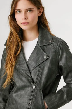 Pepe Jeans Cazadora Biker Efecto Piel^Mujer Chaquetas